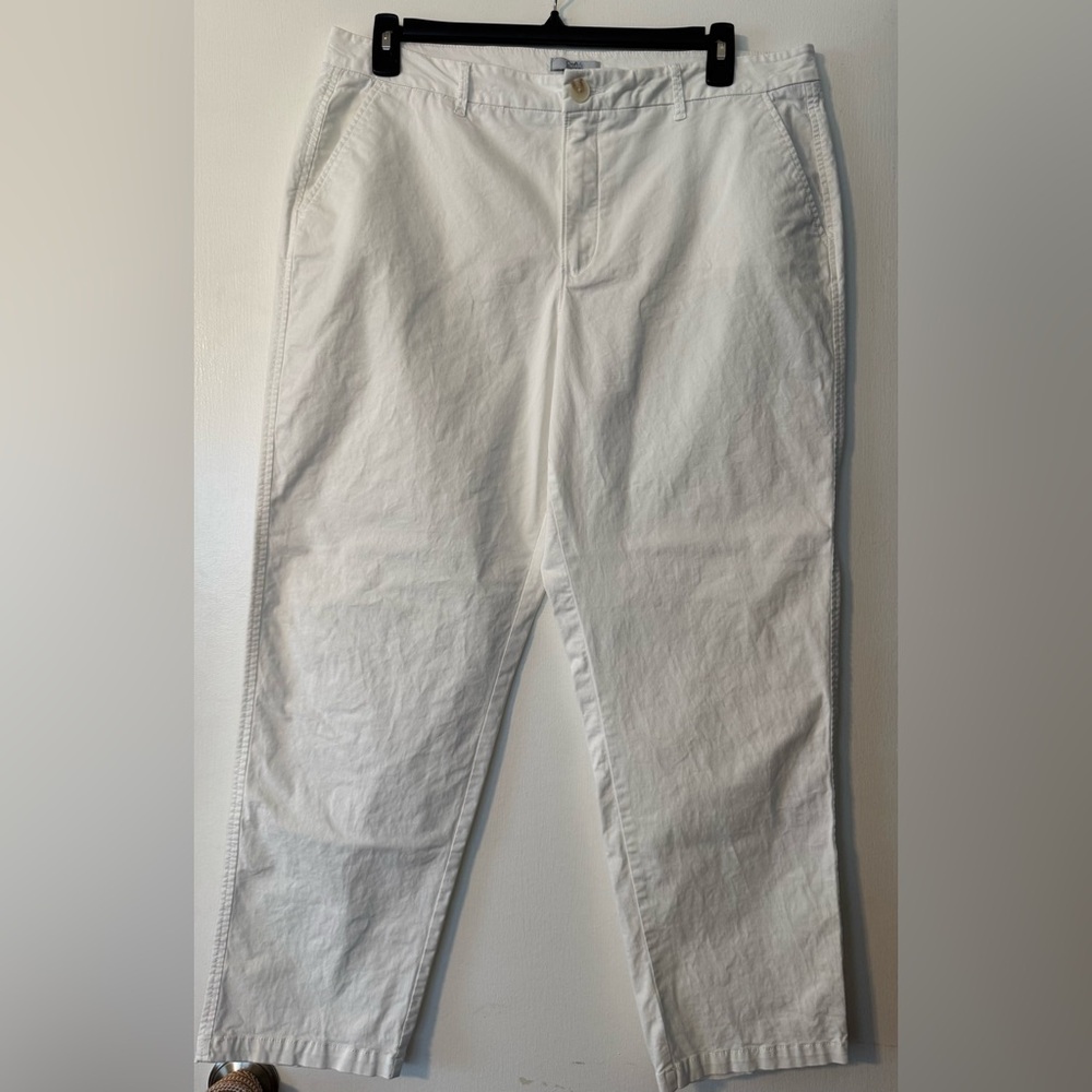 Croft & Barrow Chino Pants White Size 16